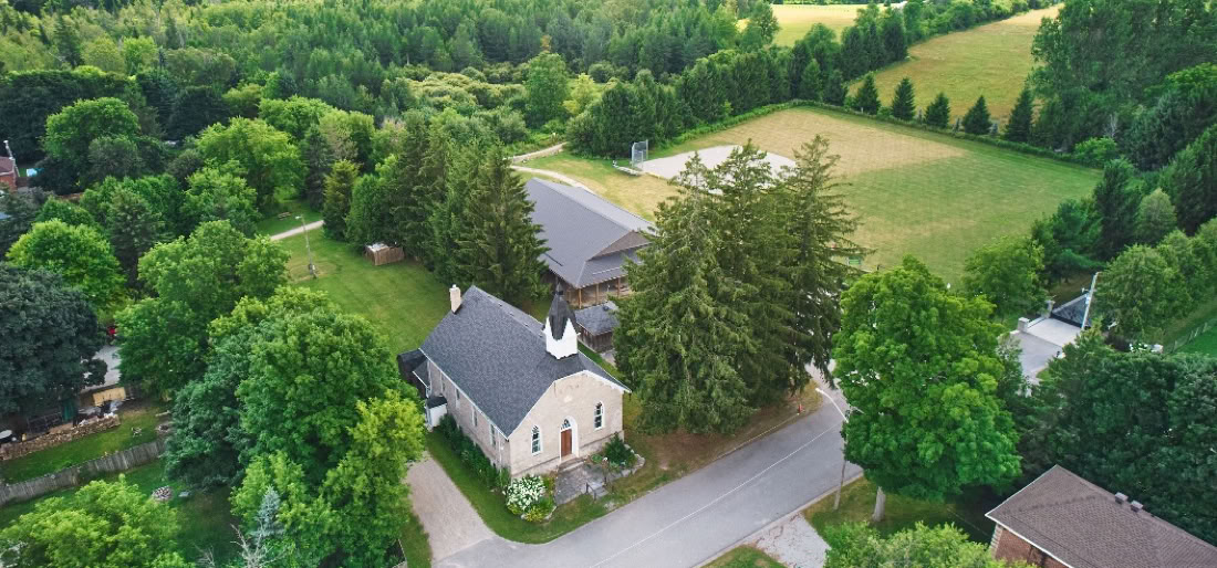 Aerial view of Orton Community Association site